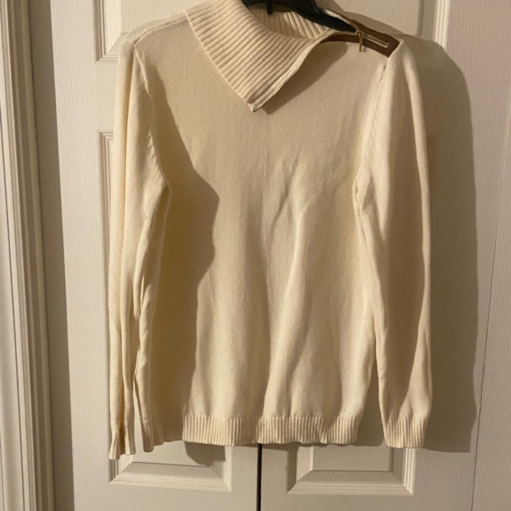 Charter Club Men's Turtleneck Sweater in Cream